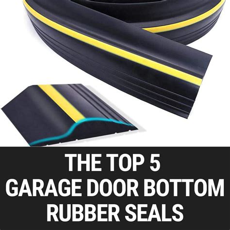 different types of garage door bottom seals.